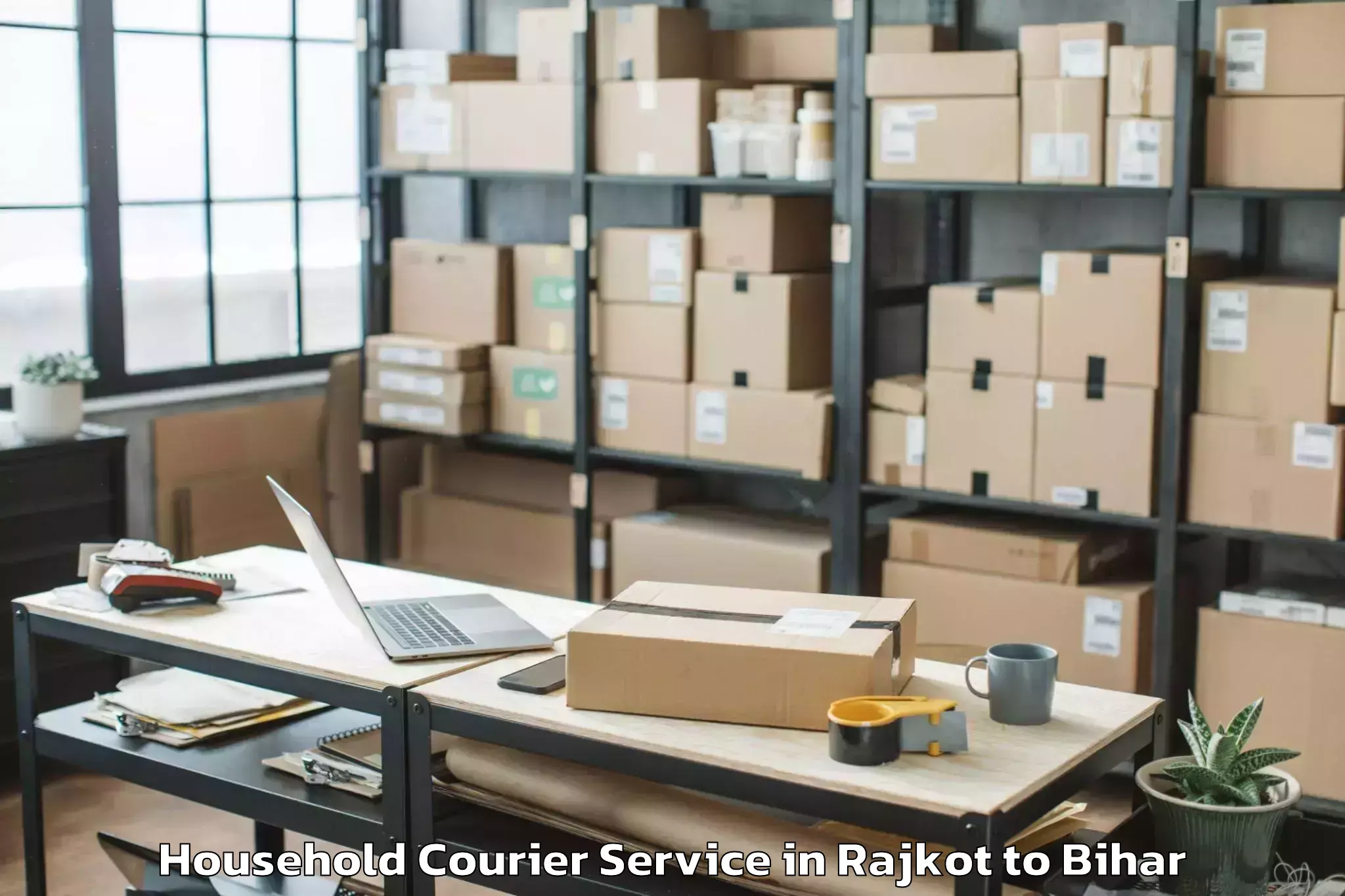 Book Rajkot to Katoria Household Courier